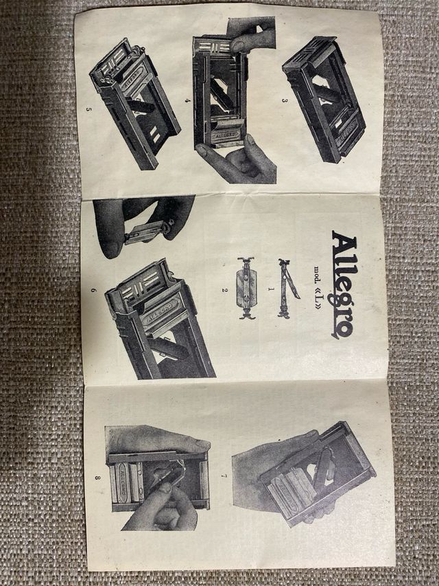 Antiguo afilador de cuchillas