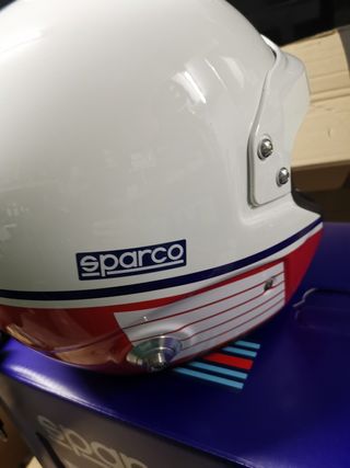 Casco de rally sparco Martini edition.