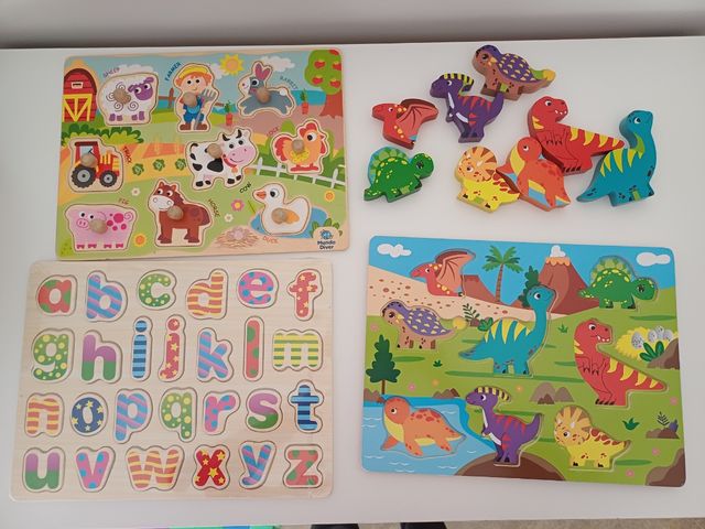 Pack puzzles infantiles de madera