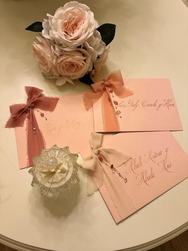 Caligrafía Artesanal Letterring Bodas Tarjetas 