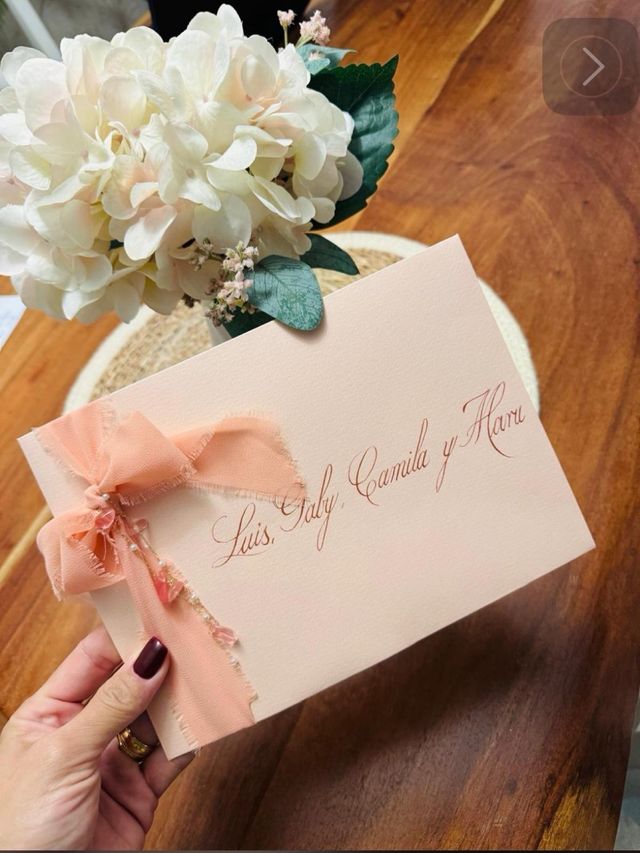 Caligrafía Artesanal Letterring Bodas Tarjetas 