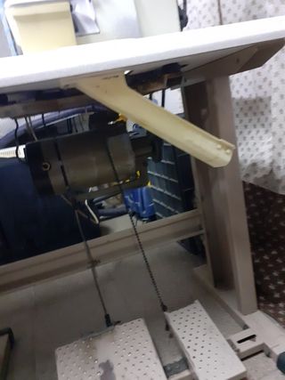 Overlok industrial, engomadora baño