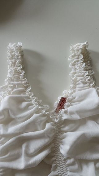 Top velato arricciato