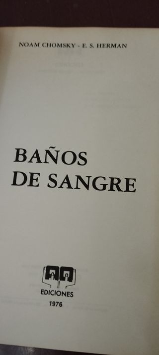 Baños de sangre Noam Chomsky y E.S. Herman