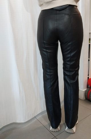 Pantalón Escada vintage piel de cordero