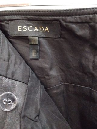 Pantalón Escada vintage piel de cordero