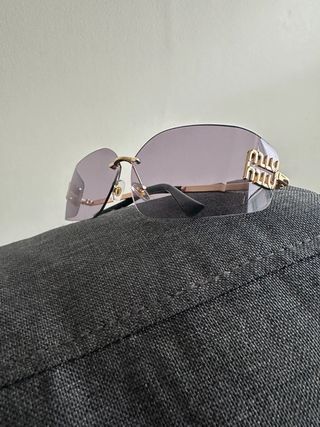 Miu Miami purple lenses style sunglasses woman