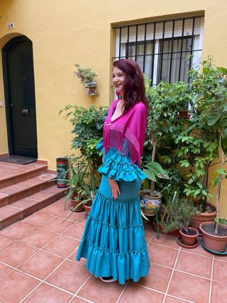 Traje de gitana canastero talla 40/42
