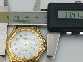 Reloj señora LOTUS cuarzo chapado oro, alarma, 