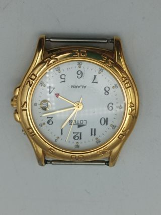 Reloj señora LOTUS cuarzo chapado oro, alarma, 