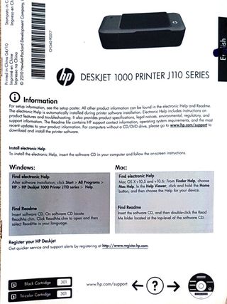 Impresora HP DESKJET 1000