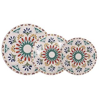 VAJILLA EN PORCELANA 12 PIEZAS 'SANTA CLARA'