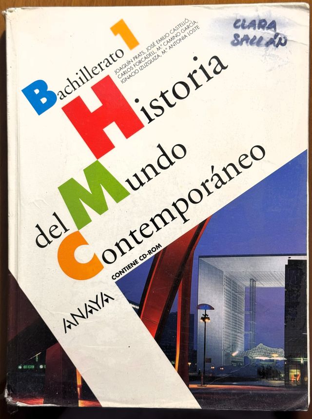 Historia del Mundo Contemporáneo. (Spanish Edition