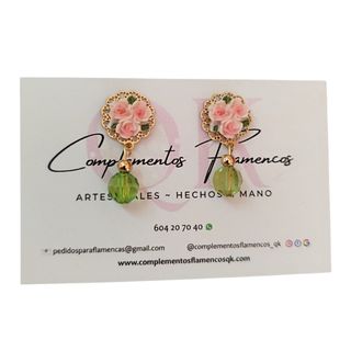 Pendientes flamenca niña