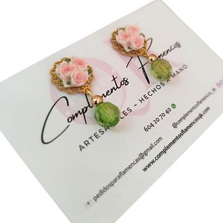 Pendientes flamenca niña