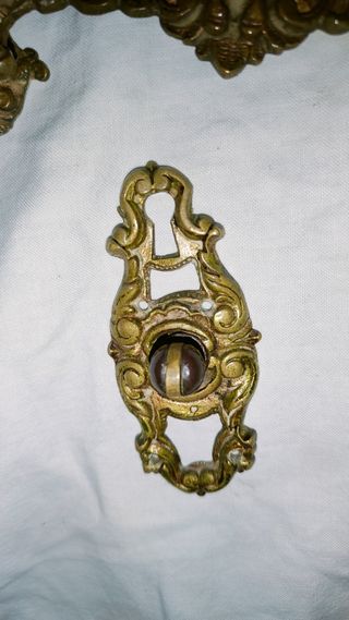 Antiguos tiradores cerradura bronce Hotel Florida