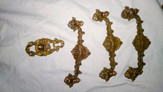 Antiguos tiradores cerradura bronce Hotel Florida