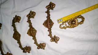 Antiguos tiradores cerradura bronce Hotel Florida