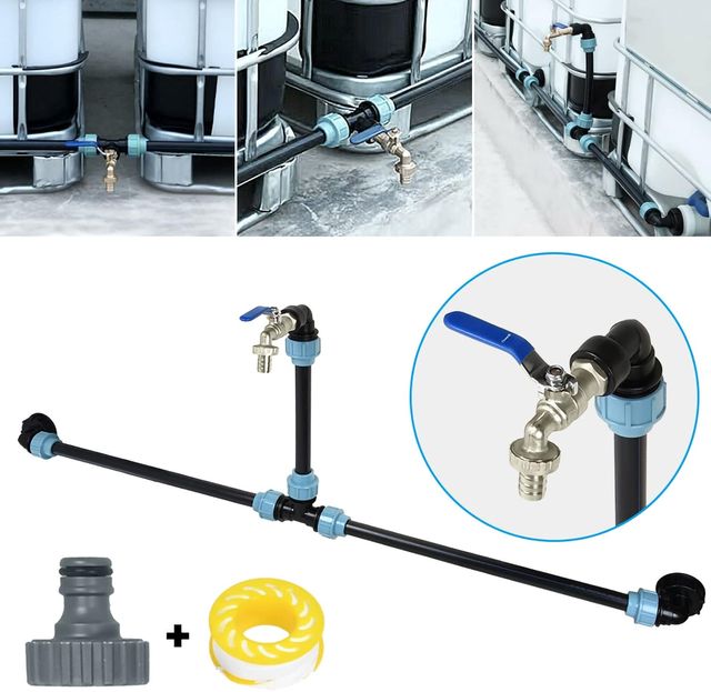 NOVO conjunto de conexão de torneira do tanque IBC 2 ou 3