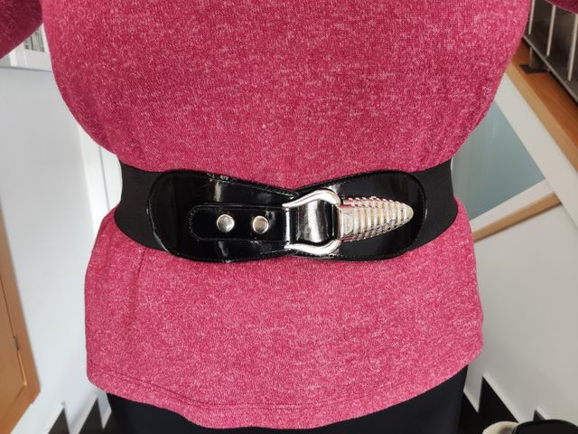 Cinturón elástico negro