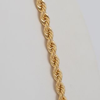 Cadena cordón oro 18k 750 60cm