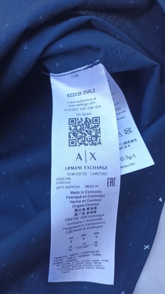 CAMICIA ARMANI EXCHANGE M fashion