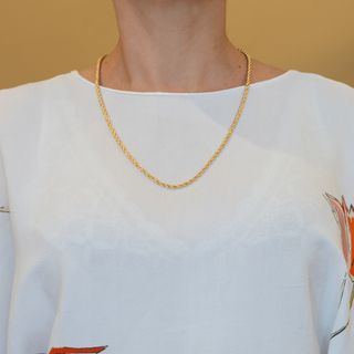 Cadena cordón oro 18k 750 60cm