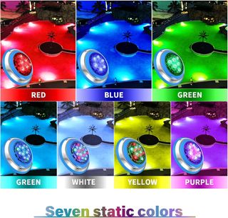 Foco led de piscina RGB Wifi 54W 12-24v 29cm