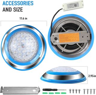 Foco led de piscina RGB Wifi 54W 12-24v 29cm