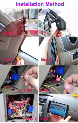 Camara delantera grabación 4K para coche