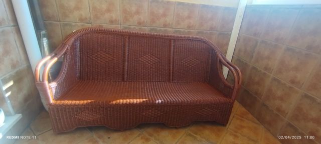 Sillón de ratan