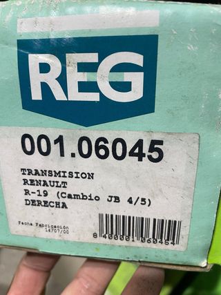 Palier transmisión derecho Renault 19