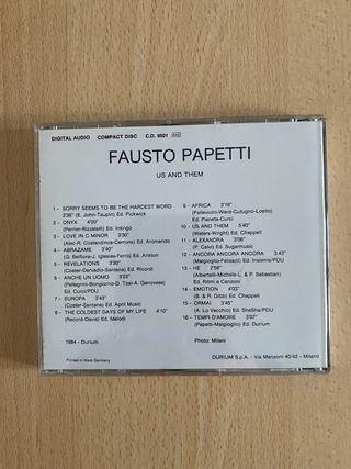 CD Fausto Papetti “Us and Them”