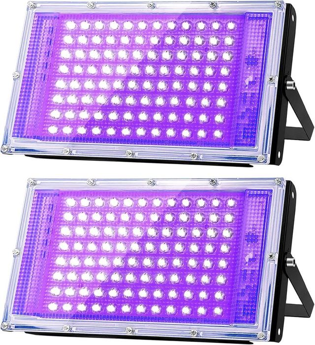 2 x lámpara 100 W LED Luz Negra