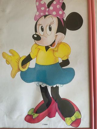 Set 4 quadretti Disney topolino