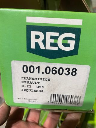 Palier transmisión Renault 21 GTS izquierda