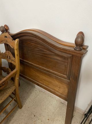 Cabecero cama de 105 de madera de pino
