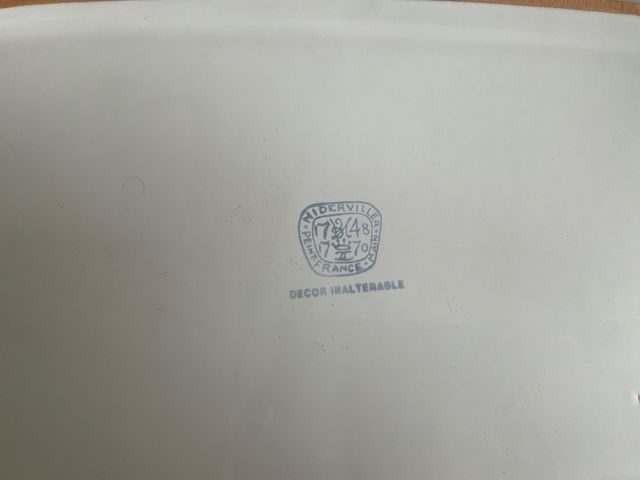 Set Piatti Maiolica Vintage Niderviller France