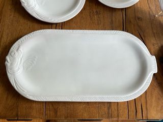  Set Piatti Maiolica Vintage Niderviller France 