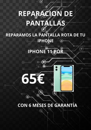 Reparación de pantalla de IPhone 11