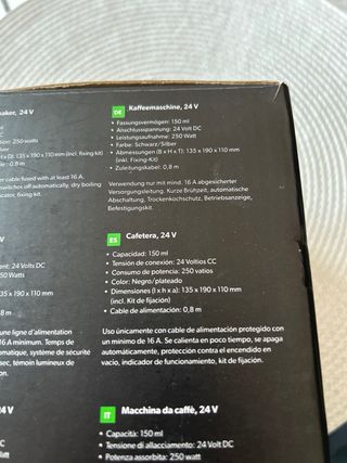 Cafetera americana camión/coche/camper