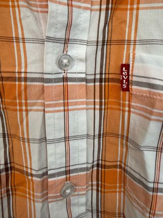 VINTAGE camisa cowboy cuadros LEVIS talla L 