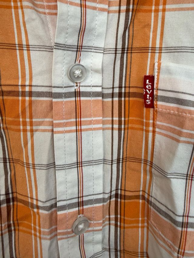 VINTAGE camisa cowboy cuadros LEVIS talla L