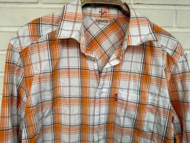 VINTAGE camisa cowboy cuadros LEVIS talla L