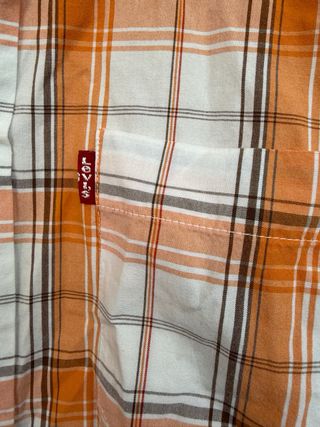 VINTAGE camisa cowboy cuadros LEVIS talla L 