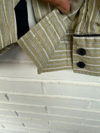 VINTAGE camisa cowboy rayas LEVIS talla L 