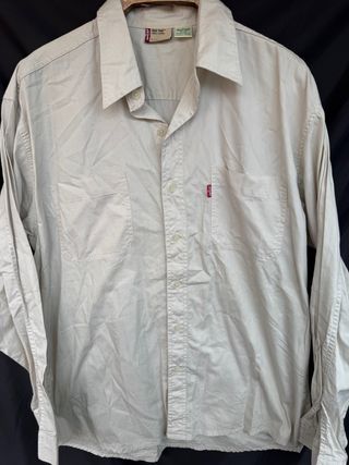 LEVIS RED TAB camisa beige talla L VINTAGE 
