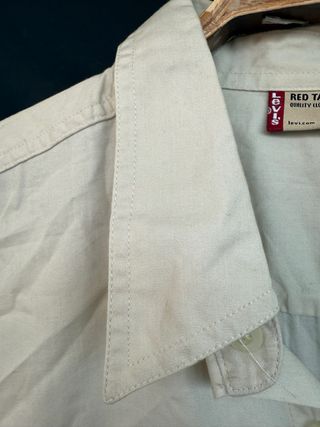 LEVIS RED TAB camisa beige talla L VINTAGE 