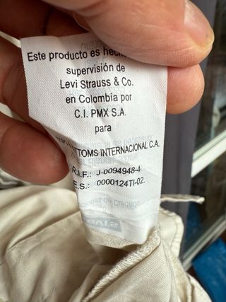 LEVIS RED TAB camisa beige talla L VINTAGE 