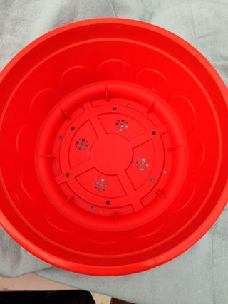 N 6 Ciotole rosse diametro 20 x fiori